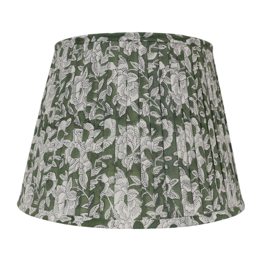 Green Floral Gathered Shade M