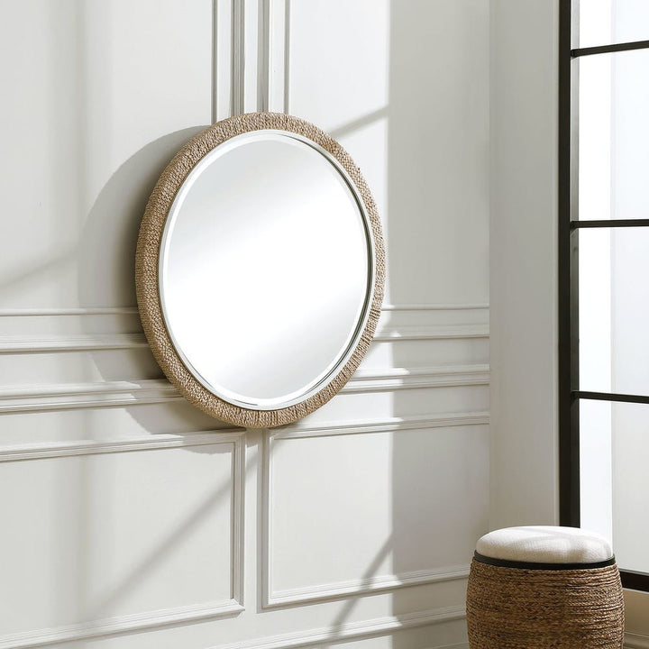 Carbet Woven Round Mirror