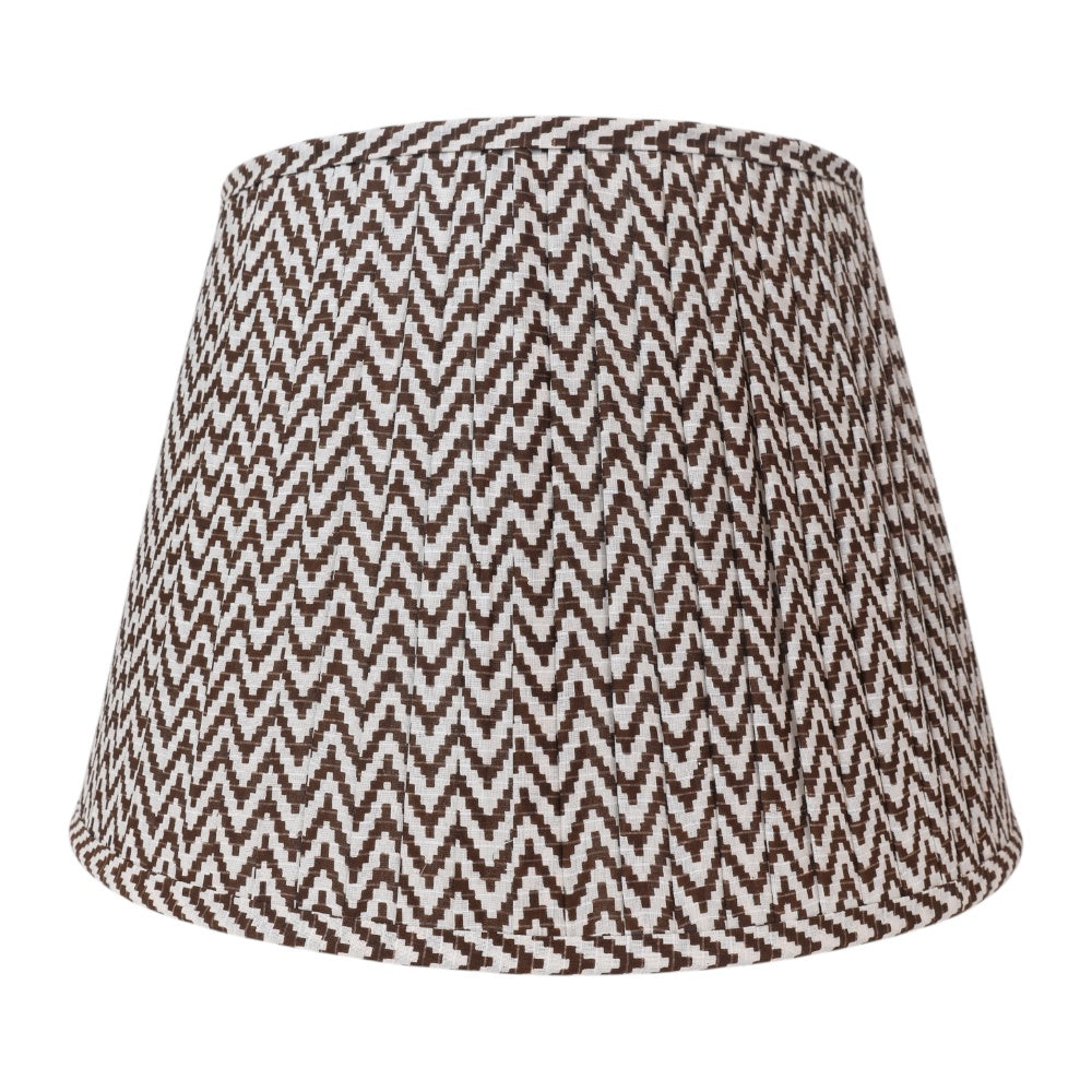 Chocolate Chevron Gathered Shade L