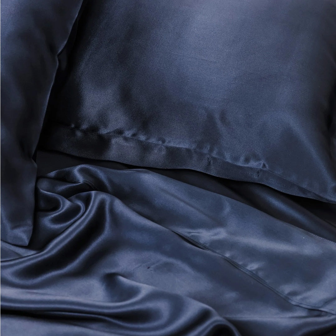 Silk Pillowcase French Navy