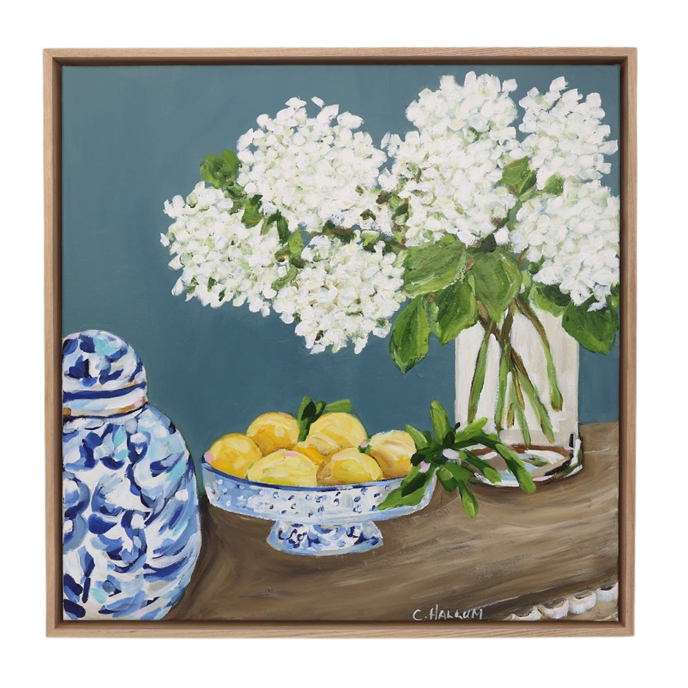 Gifted Hydrangeas - Carolyne Hallum Original Artwork