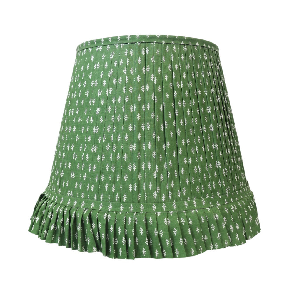 Green Motif Frill Gathered Shade