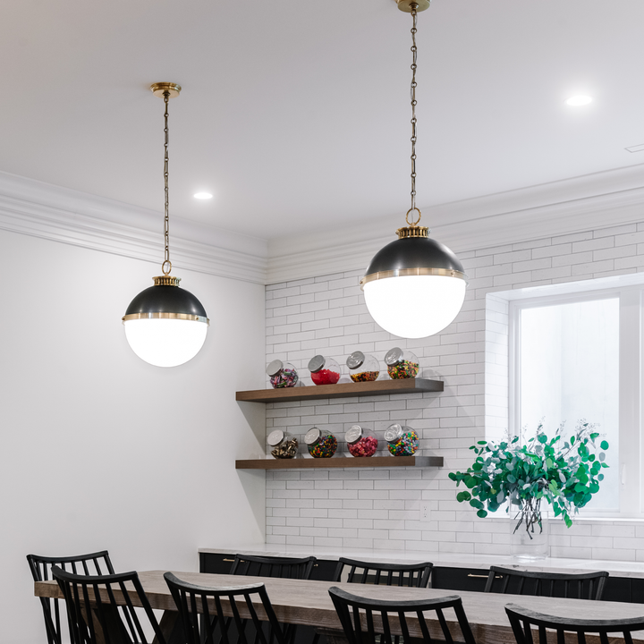 Latham pendant L-Antique Distressed Bronze