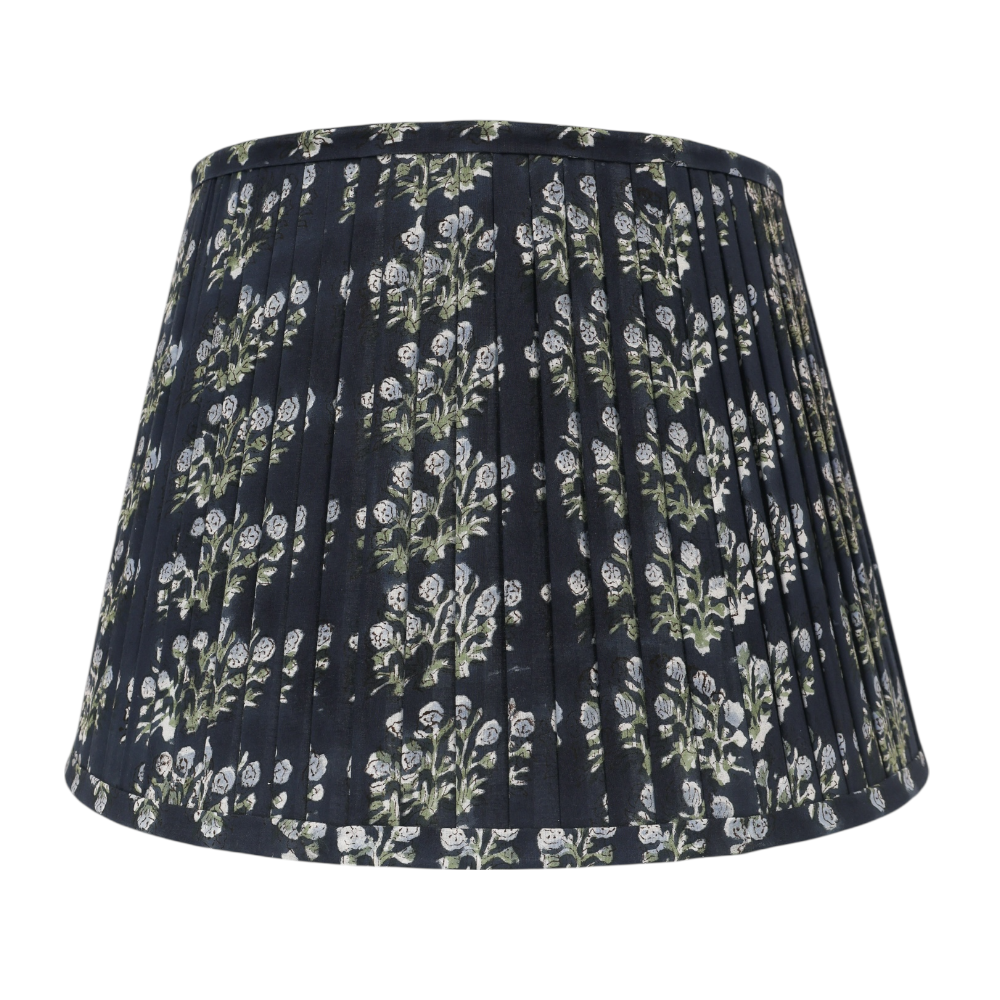 Indigo Floral Gathered Shade M