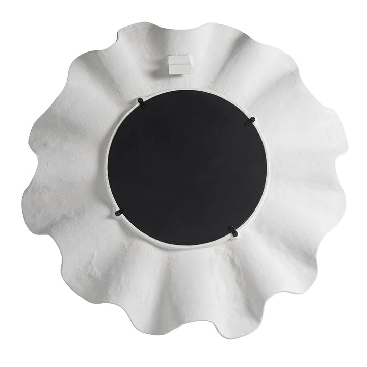 White Scallop Mirror