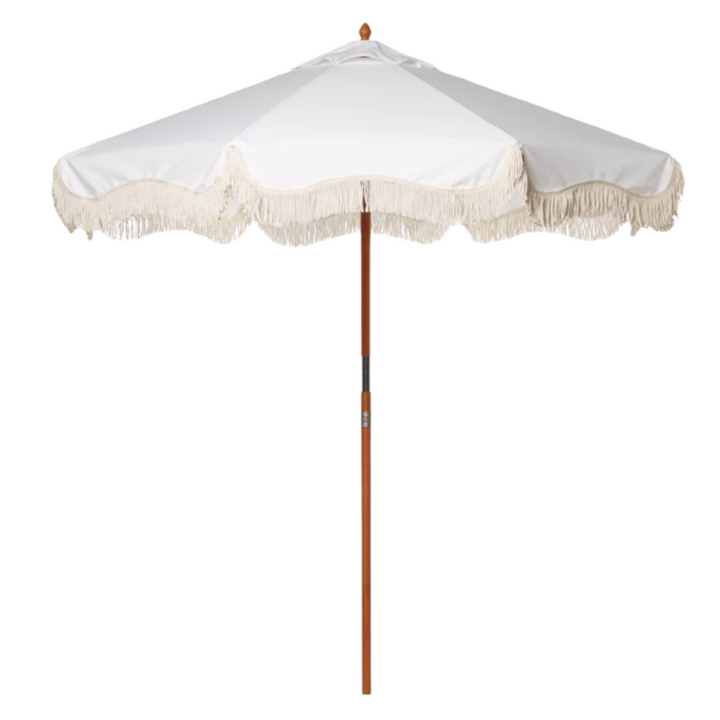 White Market Umbrella & Vintage Black Base