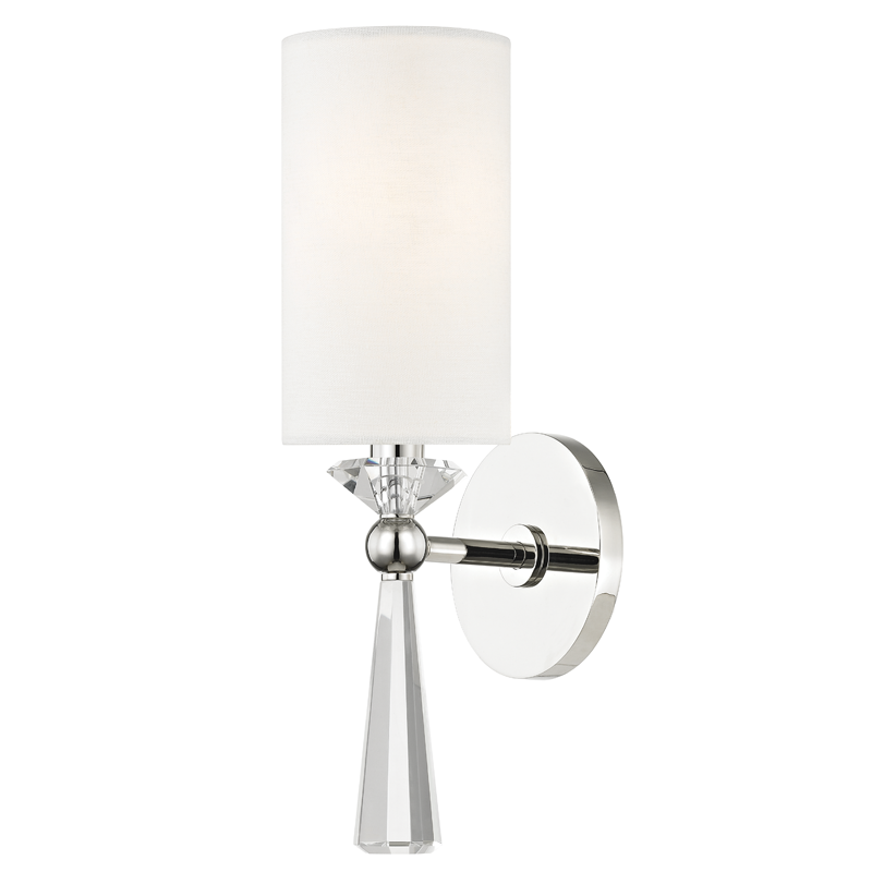 Birch wall sconce - Polished Nickel