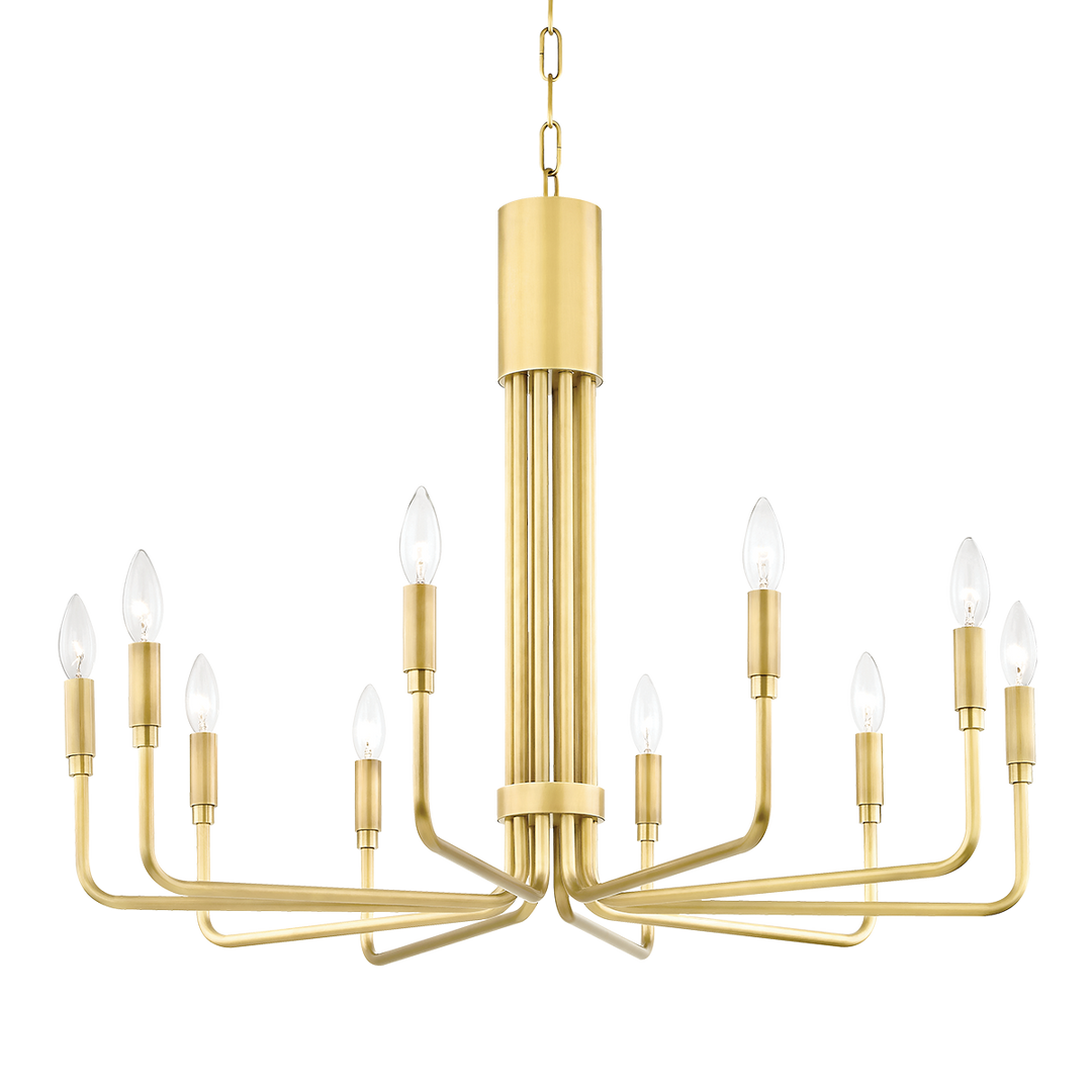 Brigitte chandelier - Aged Brass 10
