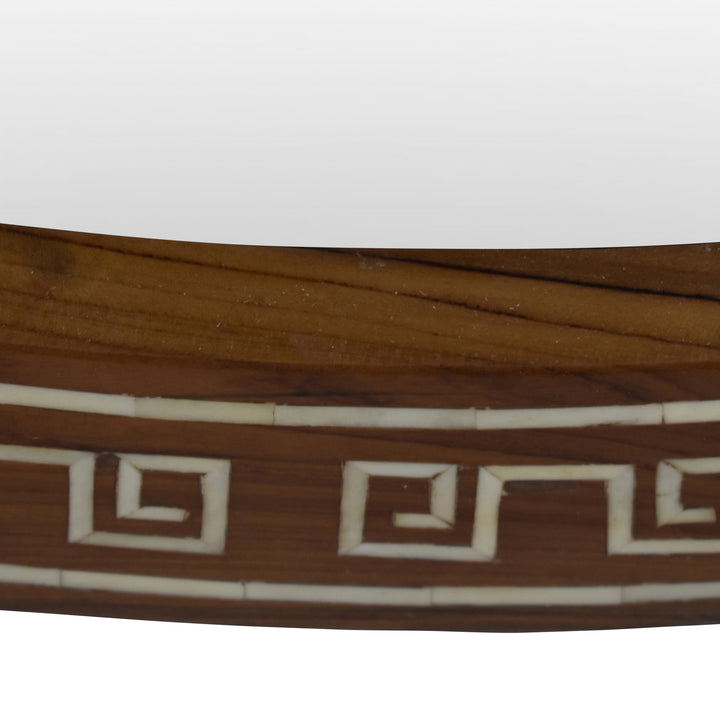 Greek Key Circular Mirror