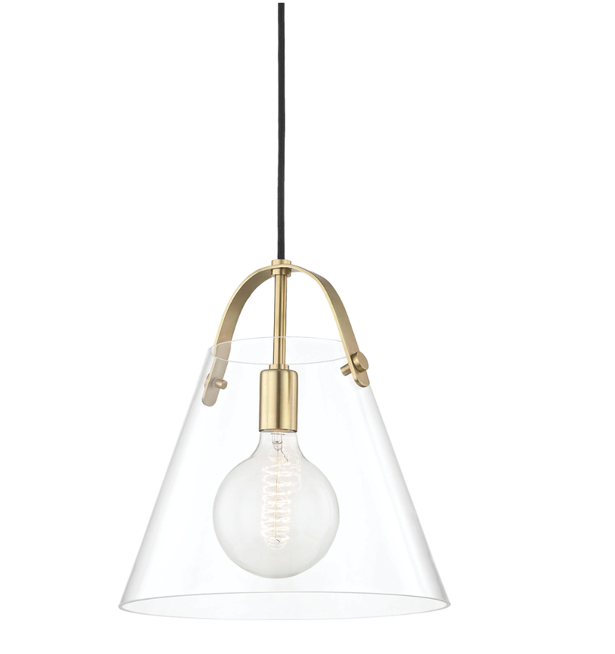 Karin large pendant-Aged Brass