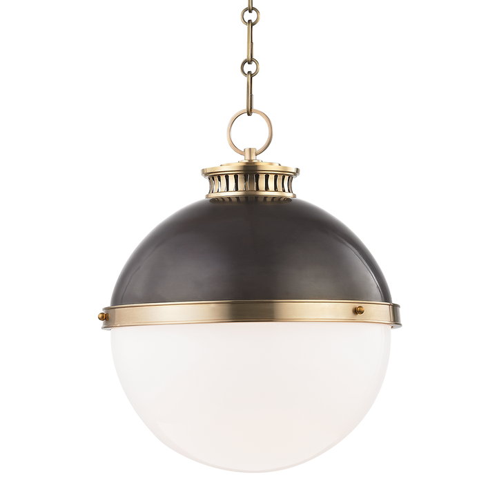 Latham pendant L-Antique Distressed Bronze