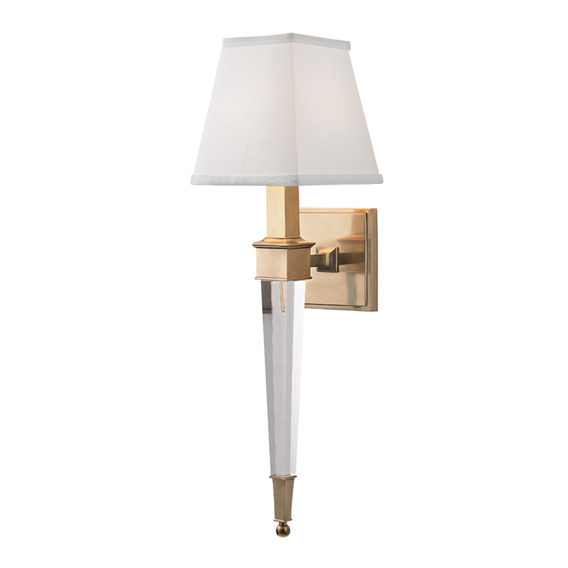 Ruskin wall sconce-Aged Brass