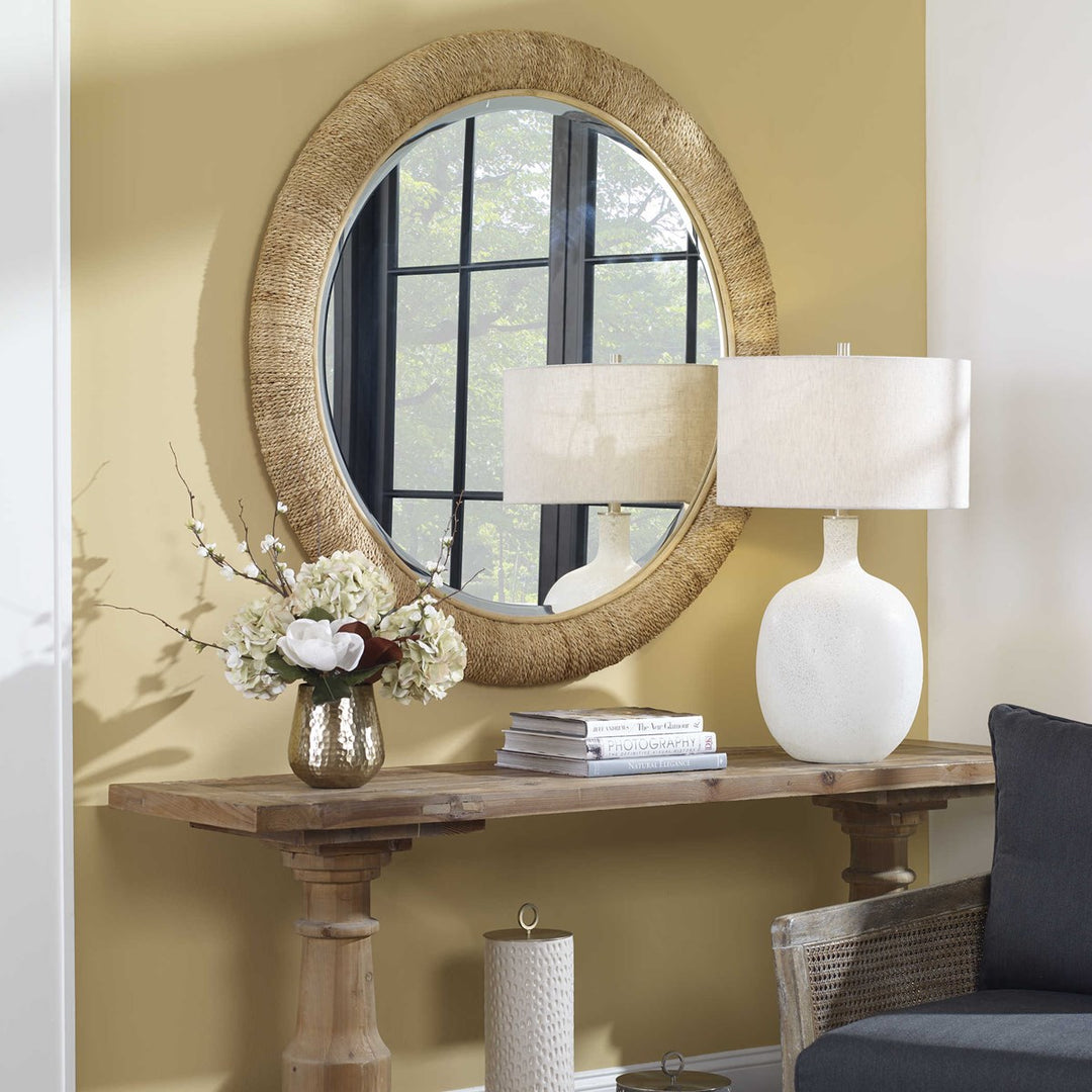 Mariner Round Mirror Natural