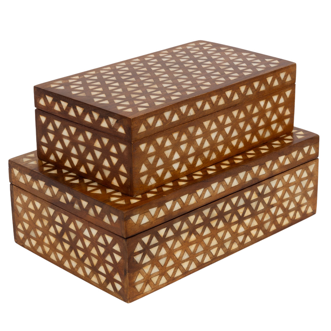 Tri Bone Inlay Box Lrg