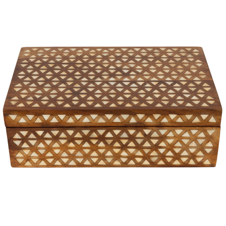 Tri Bone Inlay Box Lrg