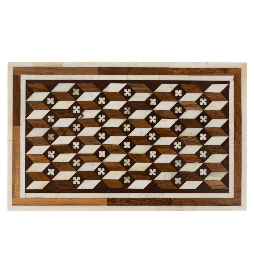 Edward Teak & Bone Box