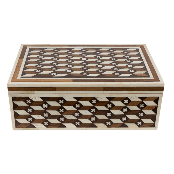 Edward Teak & Bone Box