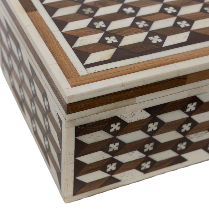 Edward Teak & Bone Box