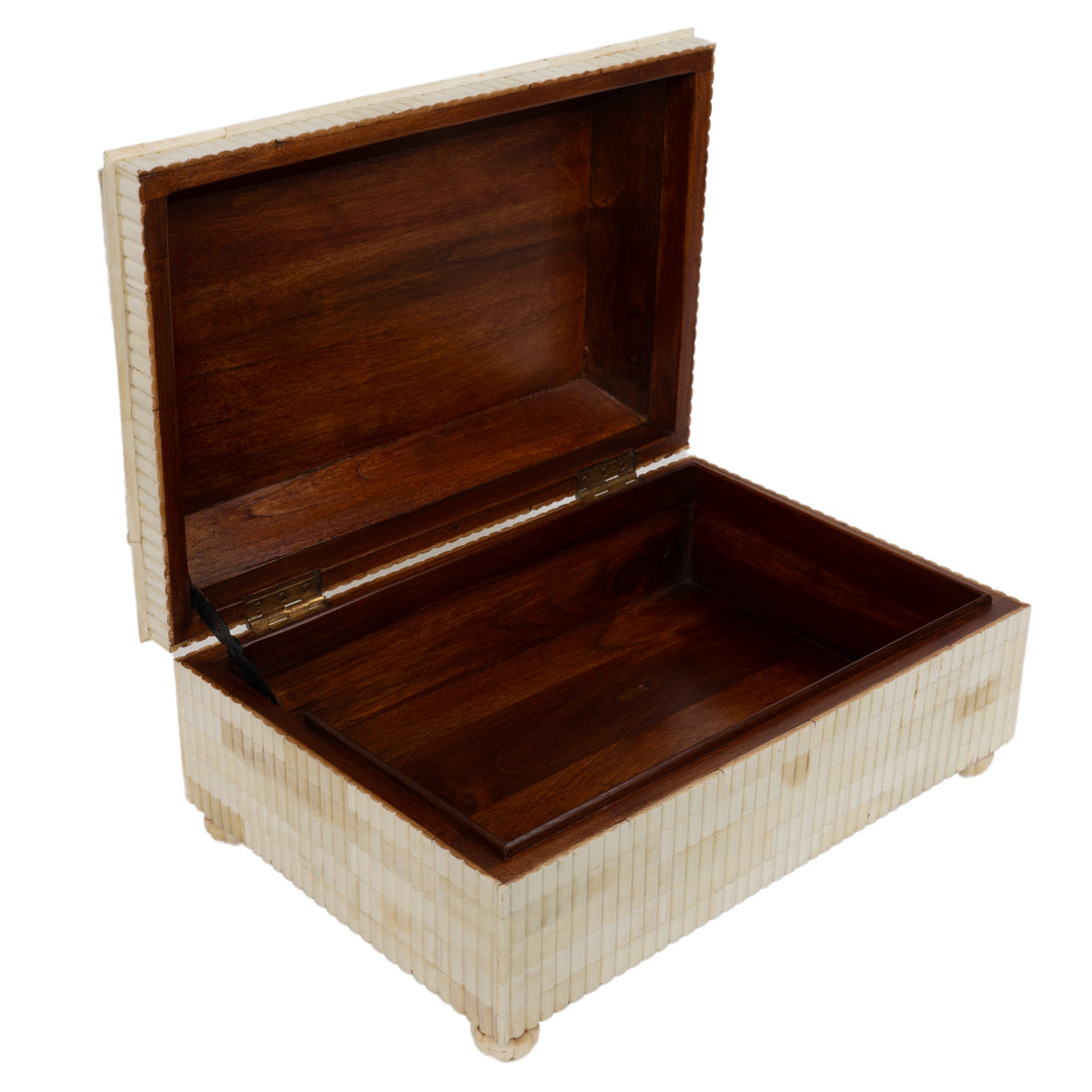 Jonathan Wood And Bone Inlay Box