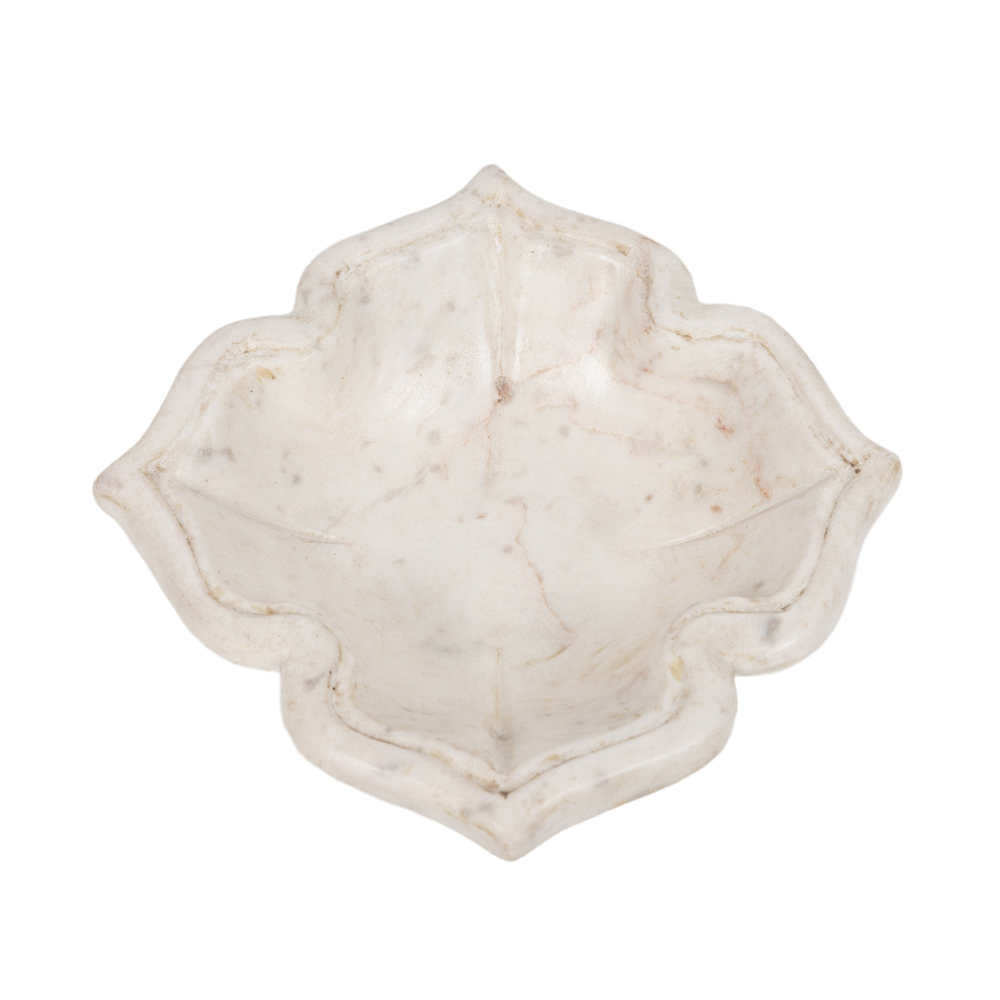 Marble Floral Bowl - Medium