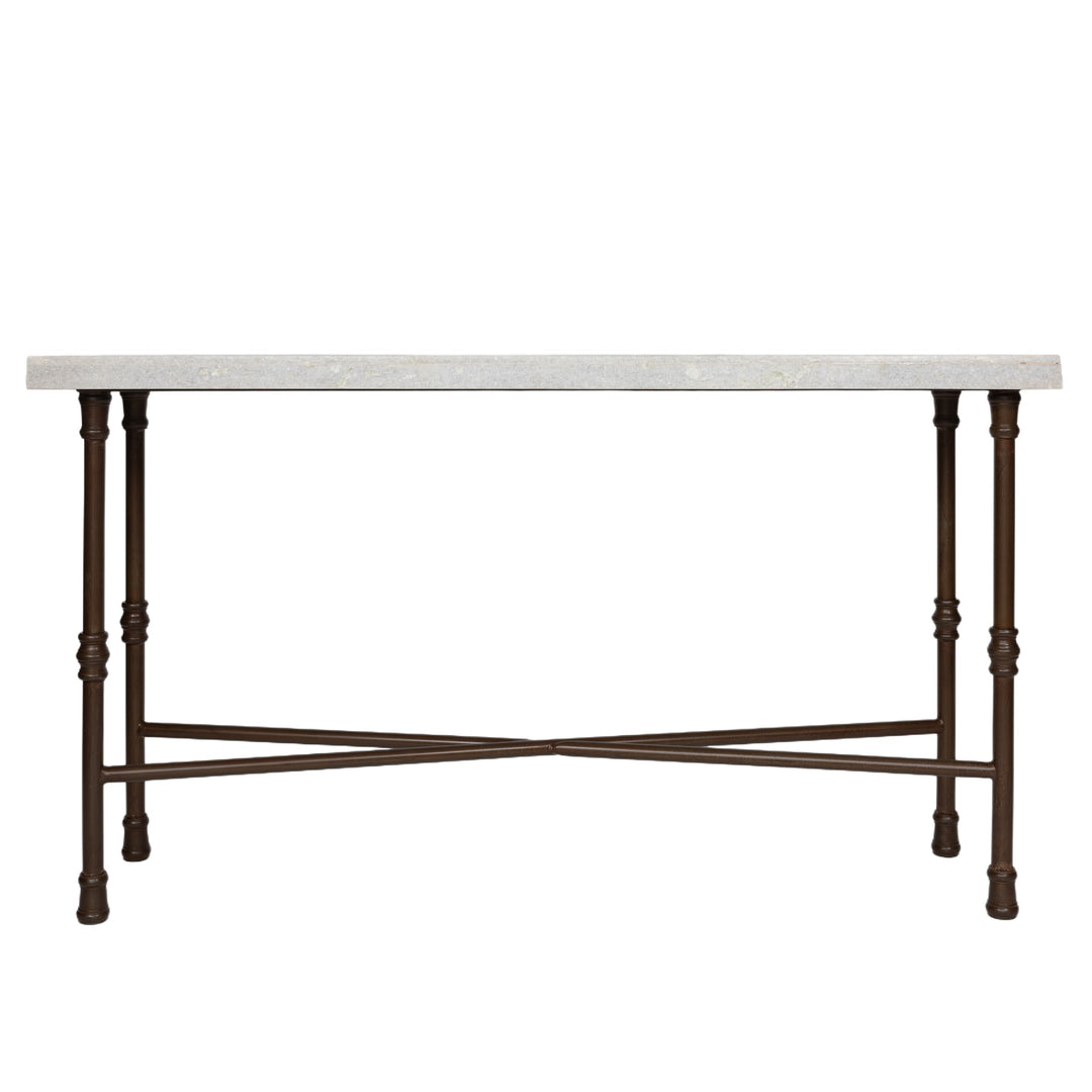 Iron And Marble Console Table