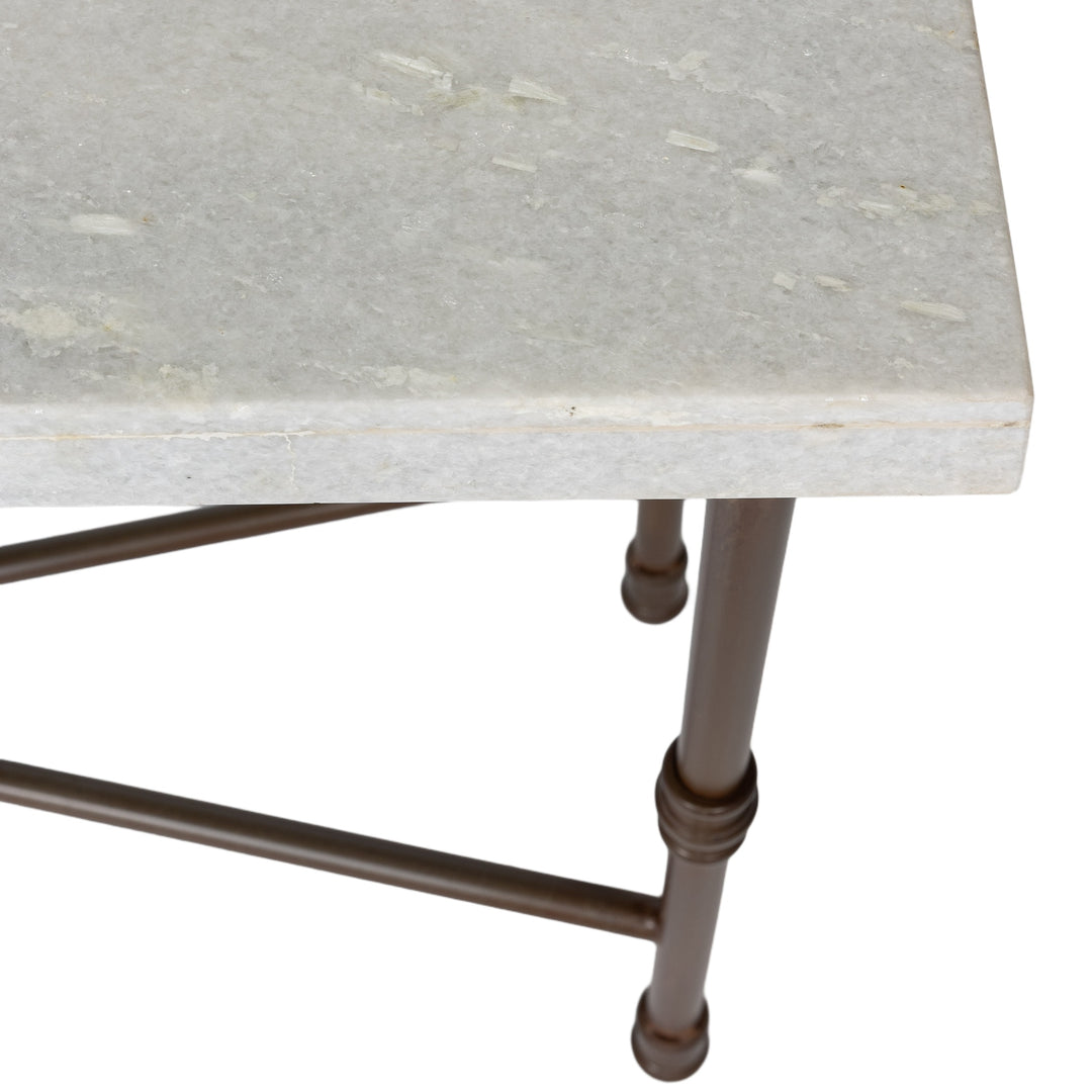Iron And Marble Console Table