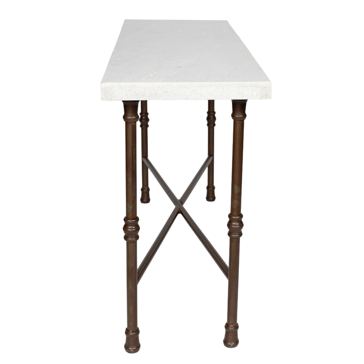 Iron And Marble Console Table