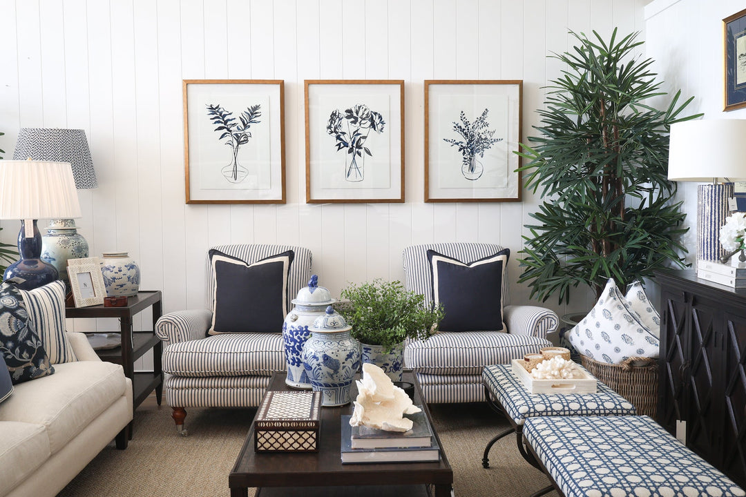 Navy Still Life Floral 3