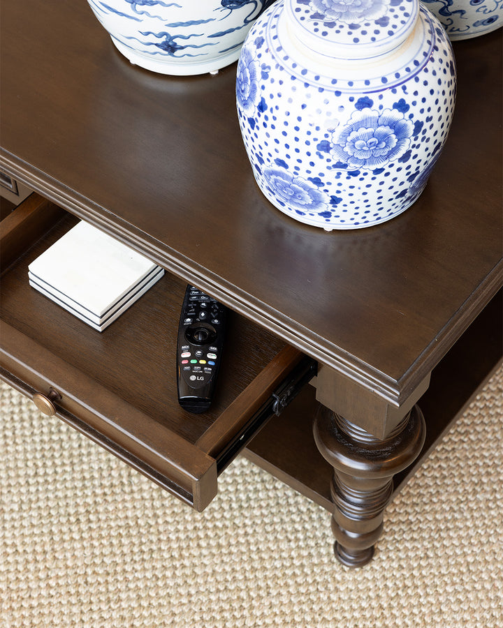 Alfred Turned Leg Coffee Table