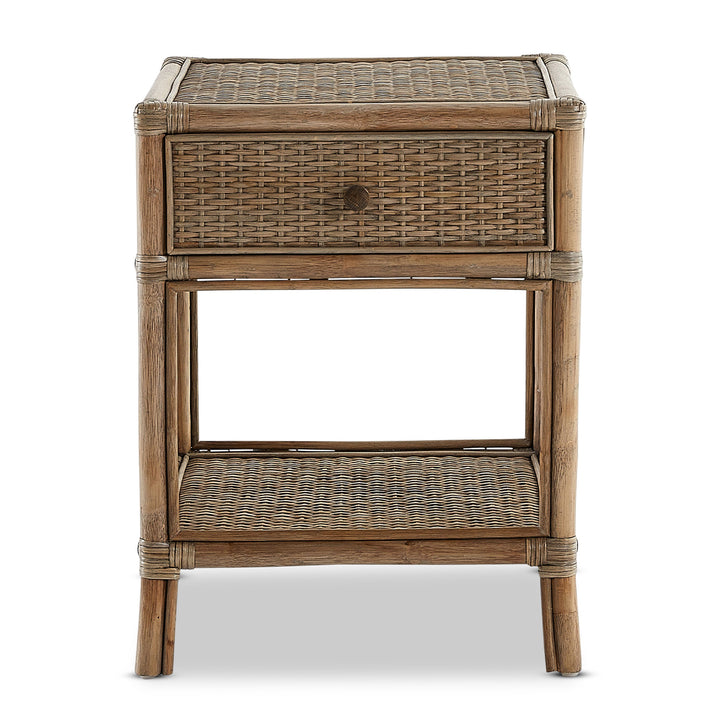 Amara Bedside Table Mud Grey