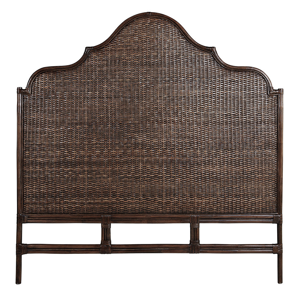 Amara Scalloped Bedhead - Coffee Bean