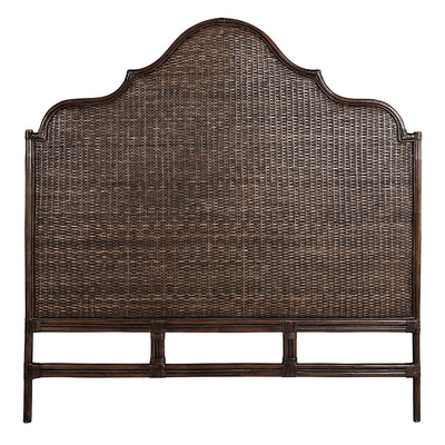 Amara Scalloped Bedhead - Coffee Bean