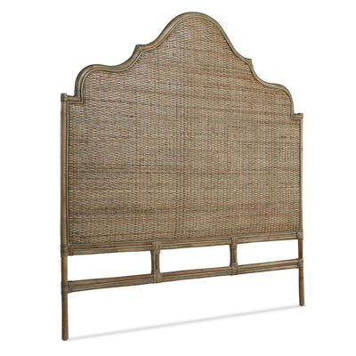 Amara Scalloped Bedhead - Mud Grey