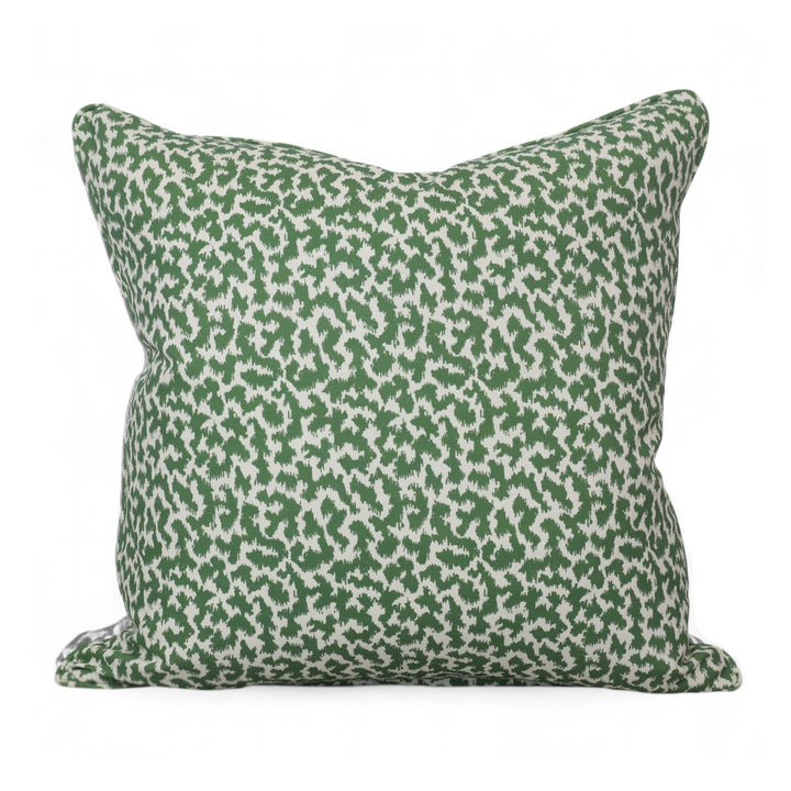 Apple Green Abstract Cushion