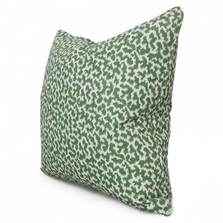 Apple Green Abstract Cushion