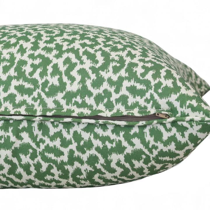 Apple Green Abstract Cushion