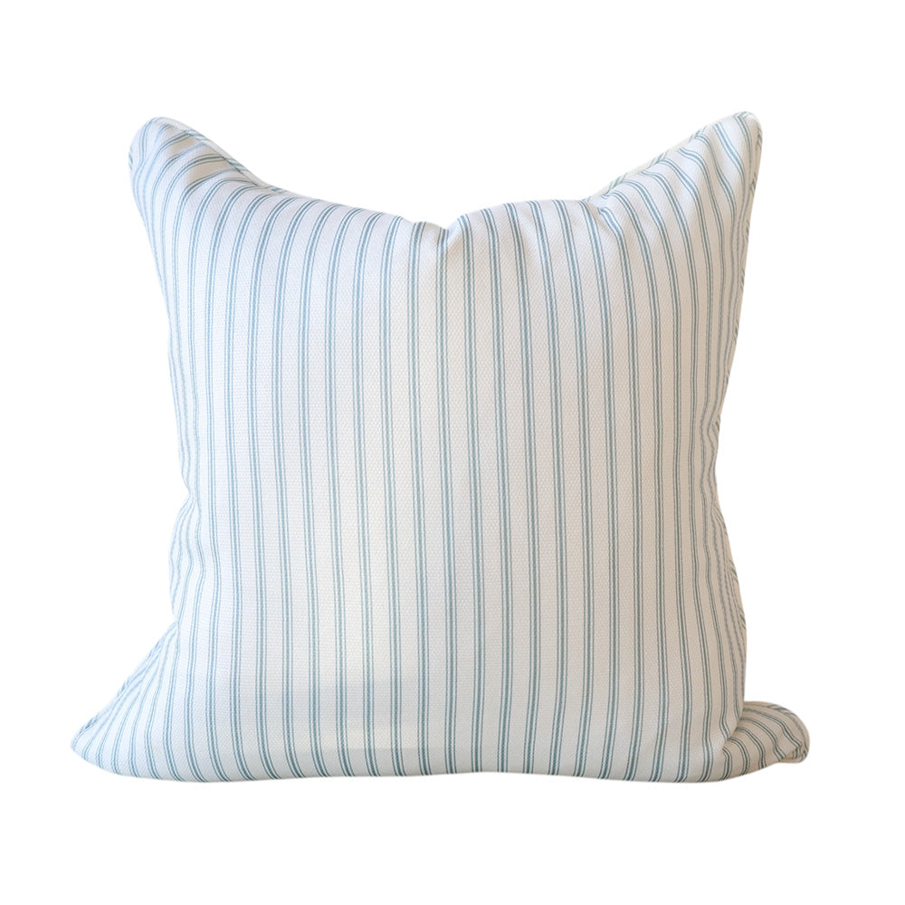 Aqua Augustine Floral Cushion