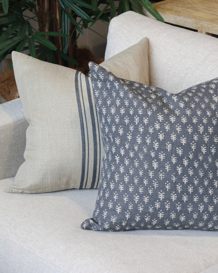 Mila Blue Stripe Cushion