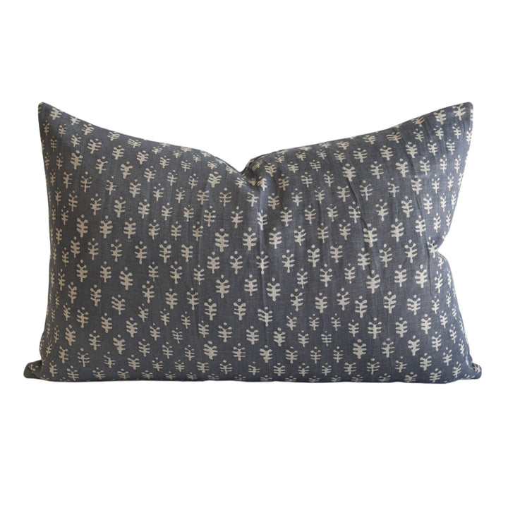 Ava Patterned Blue Cushion Rect