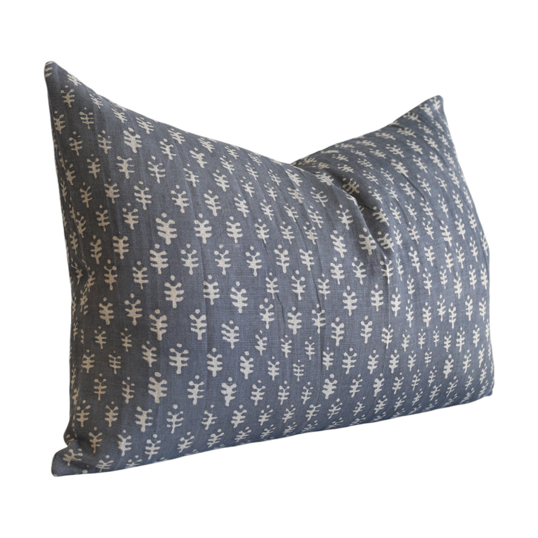 Ava Patterned Blue Cushion Rect