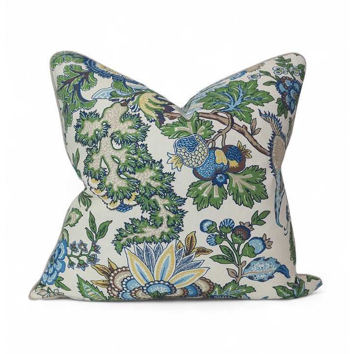 Azure Flower Trail Cushion