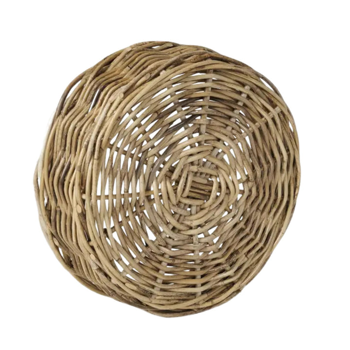 Round Wicker Tray L