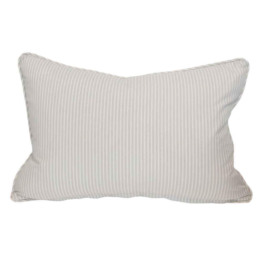 Beige Wildflower Lumbar Cushion