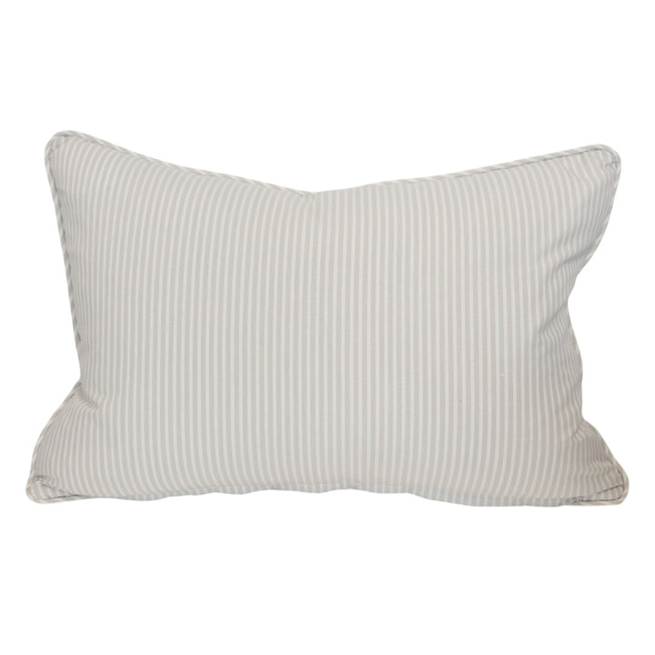 Beige Wildflower Lumbar Cushion