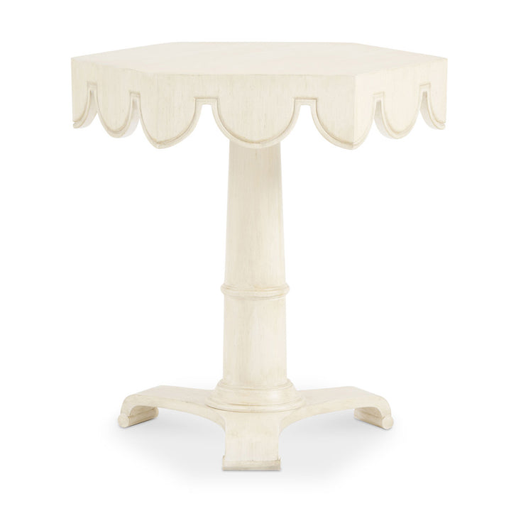 Bianca White Hexagonal Side Table