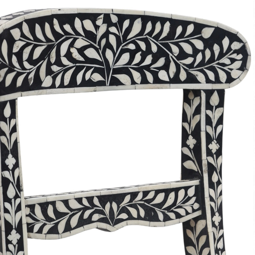 Leaf Black Bone Inlay Chair