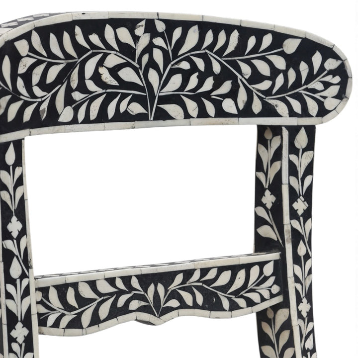 Leaf Black Bone Inlay Chair