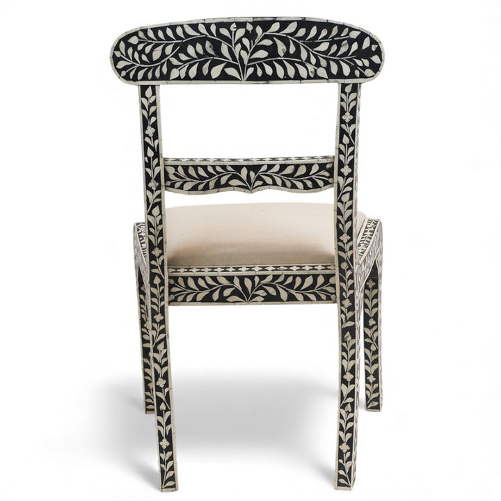 Leaf Black Bone Inlay Chair