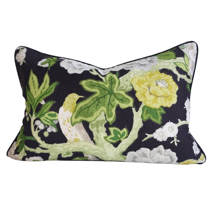 Black & Green Blossoming Lumbar