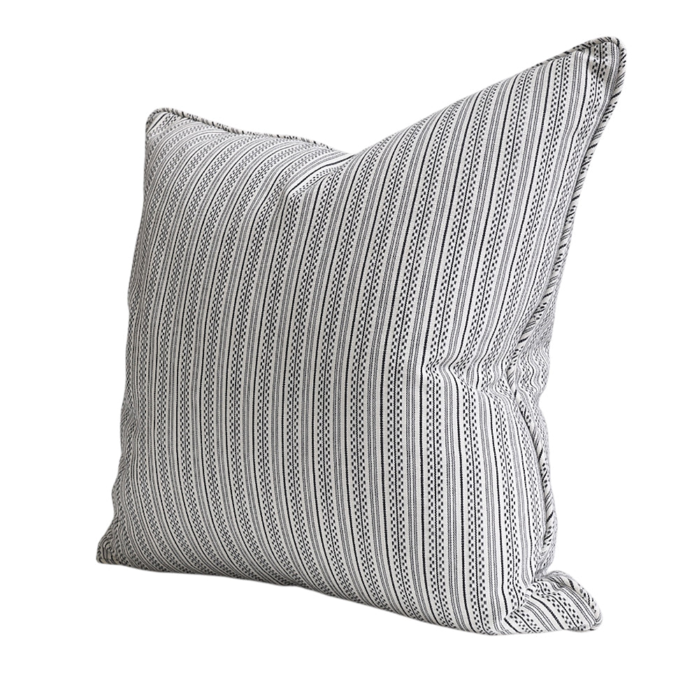 Black Broken Stripe Cushion